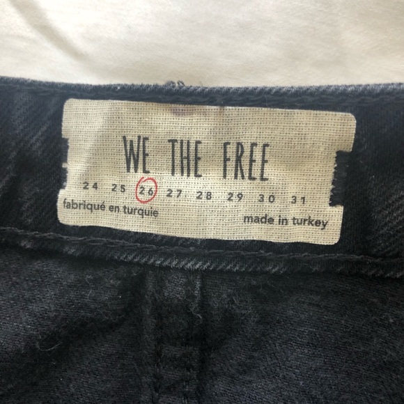 Free People Black Denim Skirt - Picture 3 of 3